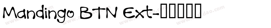 Mandingo BTN Ext字体转换